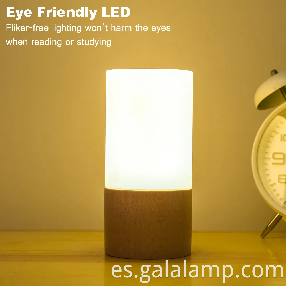 Innovadora luz nocturna de madera maciza para decoración del hogar